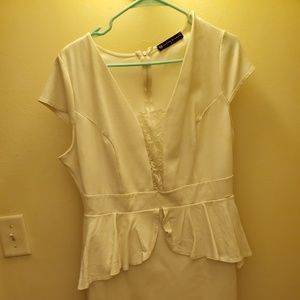 WHITE FUN FORM FITTING DRESS